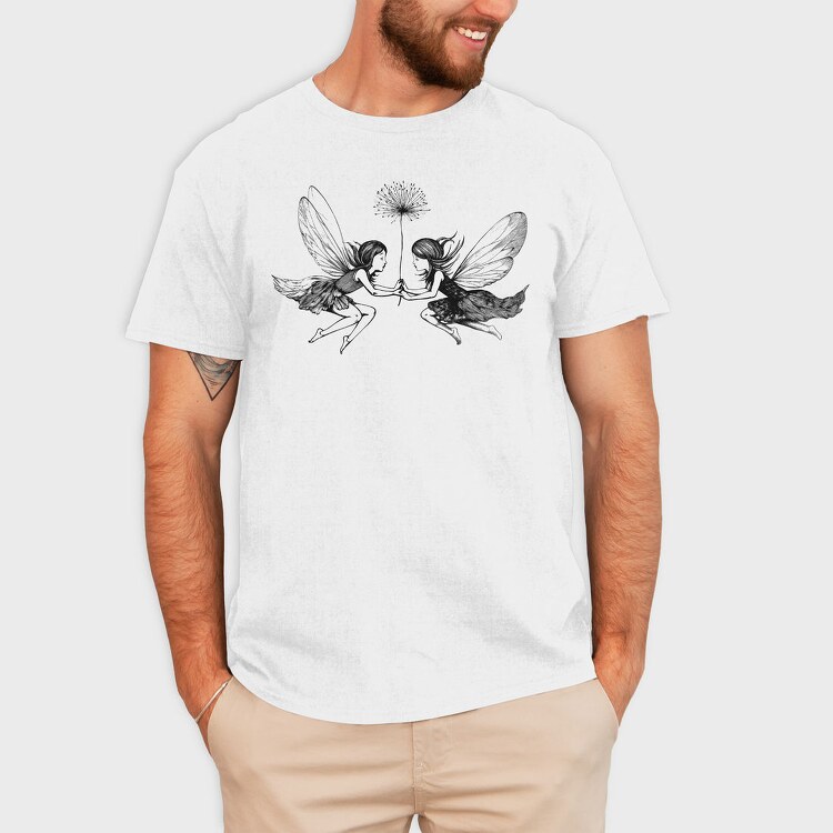 Whimsical Fairies Dandelion, Tricou Barbati (Unisex)