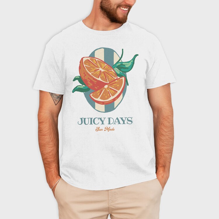 Juicy Days Citrus Summer, Tricou Barbati (Unisex)
