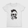 Skull Punk Mohawk, Tricou Femei