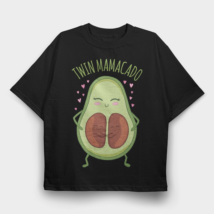 Twin Mamacado, Tricou Oversize Barbati (Unisex)