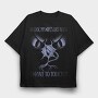 Wifes Last Nerve Funny Monochrome, Tricou Oversize Barbati (Unisex)