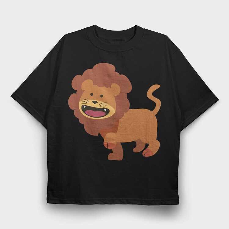 Roaring Lion King, Tricou Oversize Barbati (Unisex)