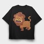 Roaring Lion King, Tricou Oversize Barbati (Unisex)