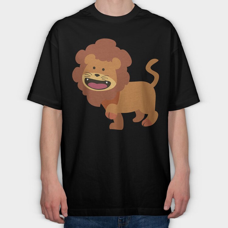 Roaring Lion King, Tricou Oversize Barbati (Unisex)