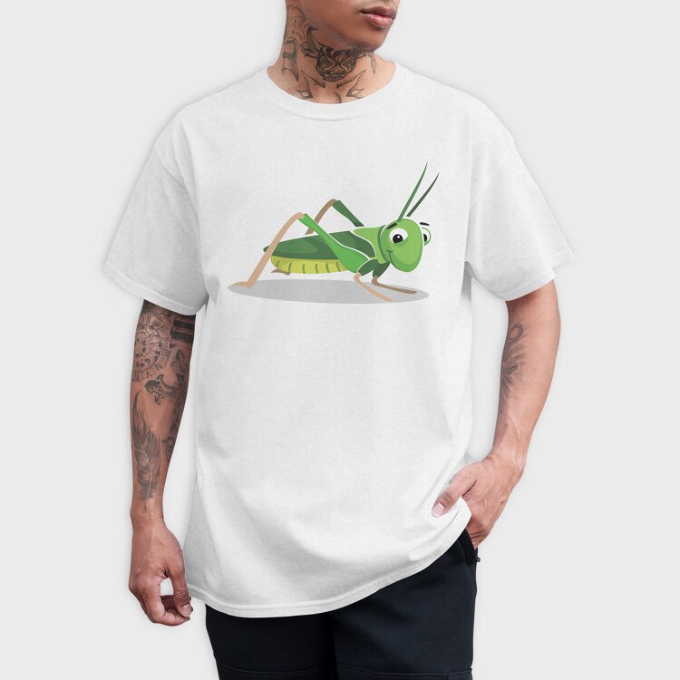 Grasshopper Grin, Tricou Barbati (Unisex)