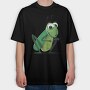 Grasshopper Smile, Tricou Oversize Barbati (Unisex)