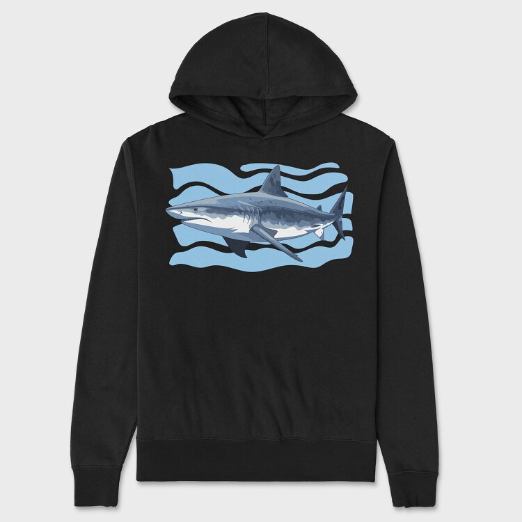 Tiger Shark, Hanorac Oversize Barbati (Unisex)