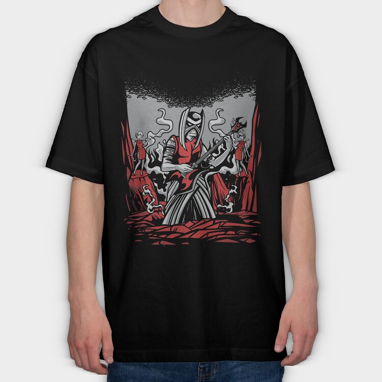 Demonic Metal, Tricou Oversize Barbati (Unisex)