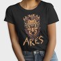 Greek God Ares On Fire Head, Tricou Femei