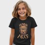 Greek God Ares On Fire Head, Tricou Copii