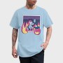 Unicorn in Fire, Tricou Barbati (Unisex)