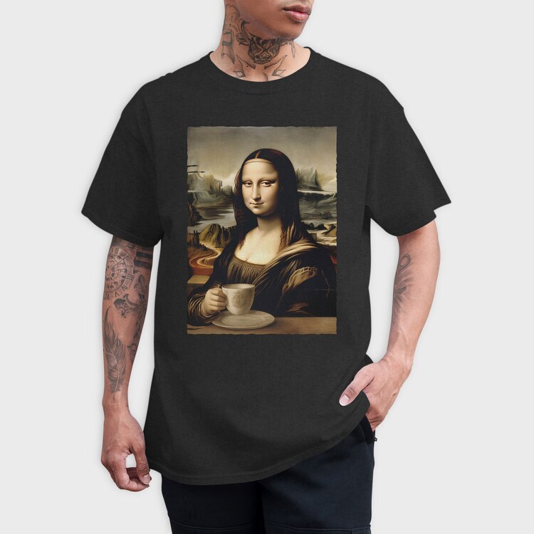 Monalisa Coffee, Tricou Barbati (Unisex)