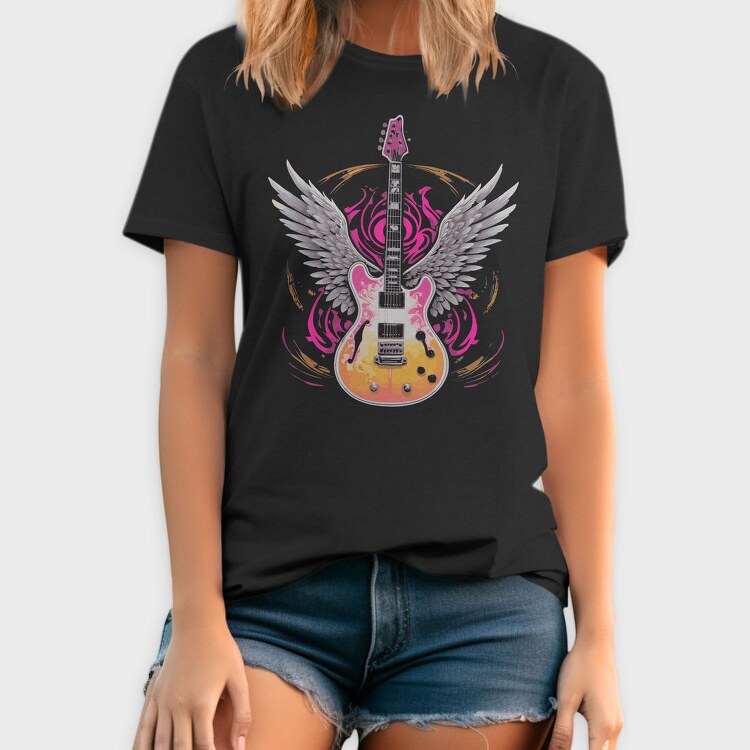 Winged Guitar Rock, Tricou Barbati (Unisex)
