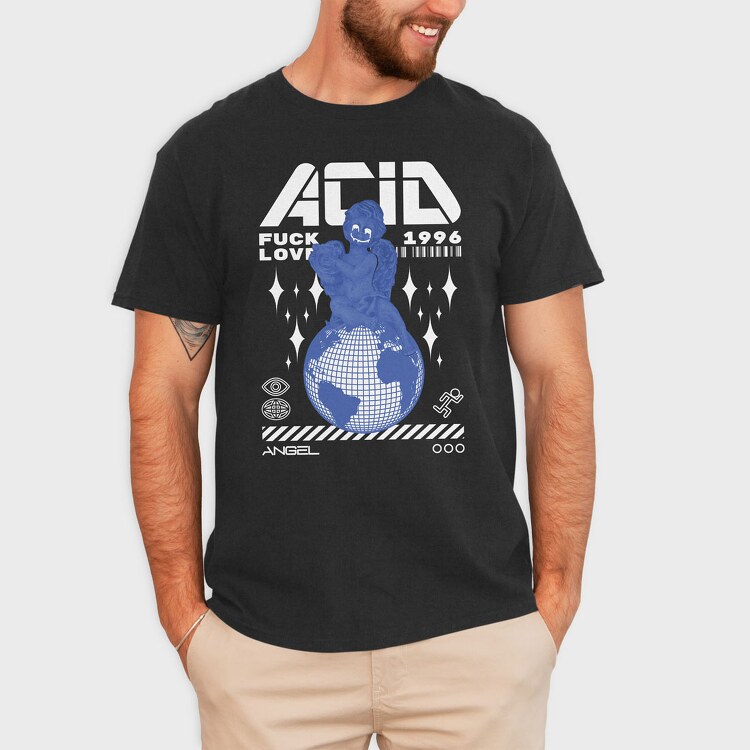 Acid Fuck Love 1, Tricou Barbati (Unisex)