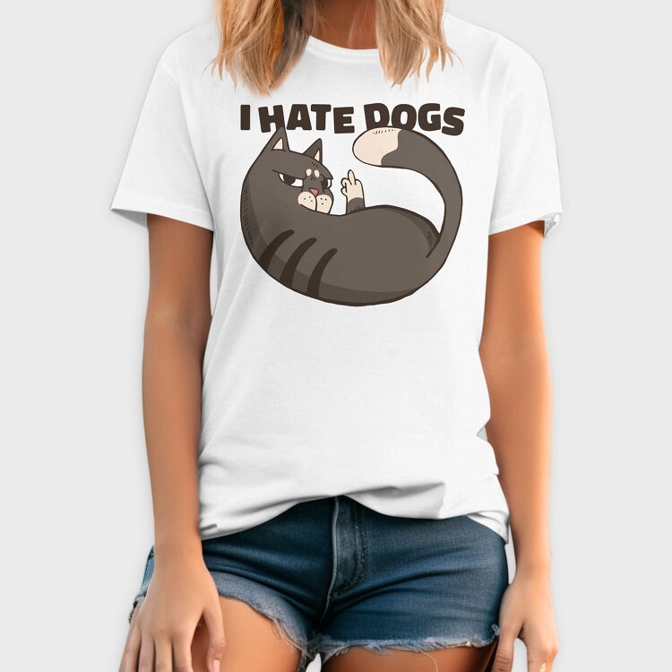 Cat Hate Dogs, Tricou Barbati (Unisex)