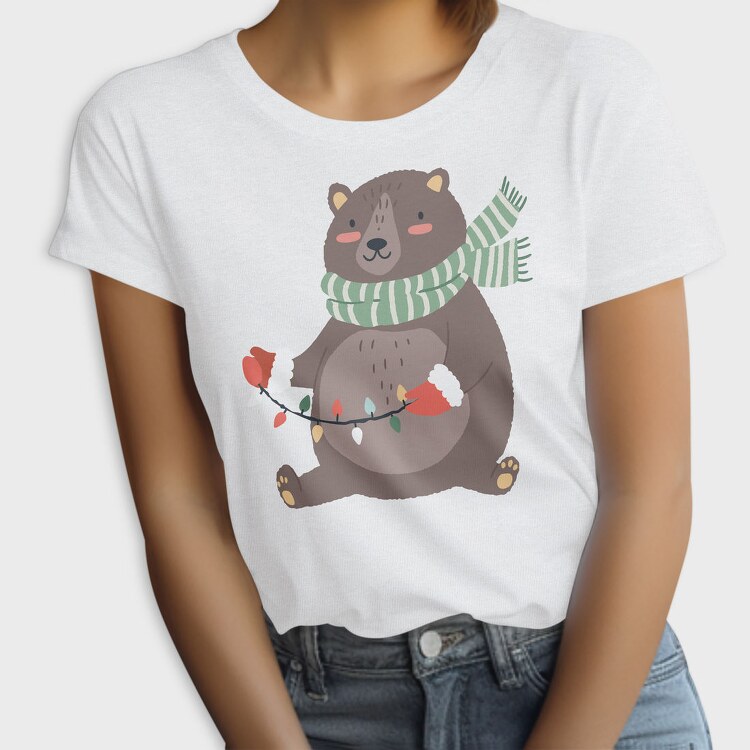 Winter Bear Lights, Tricou Femei