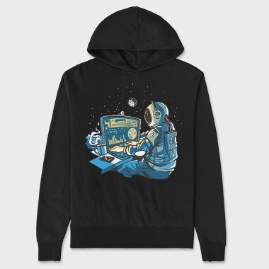 Astronaut Computer, Hanorac Oversize Barbati (Unisex)