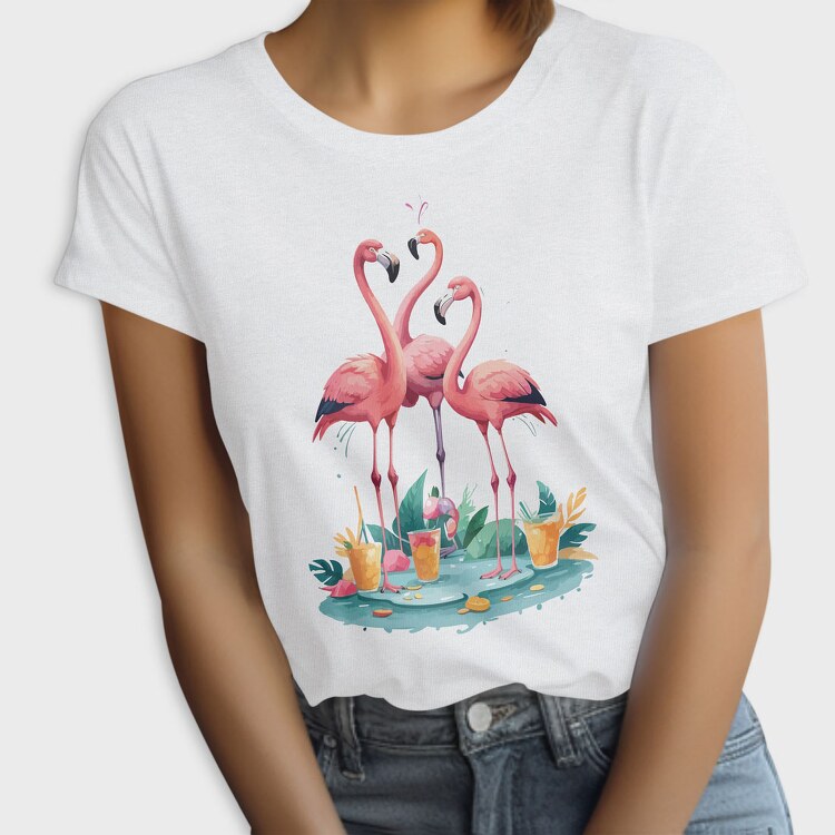 Three Flamingos, Tricou Femei