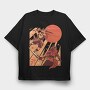 Unicorn Samurai Warriors, Tricou Oversize Barbati (Unisex)
