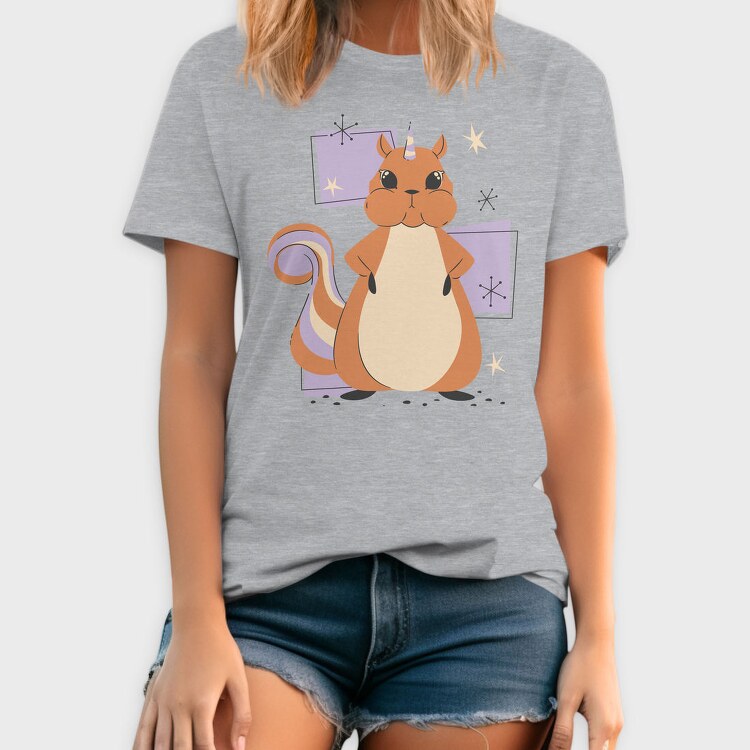 Unicorn Squirrel Animal Squirrcorn, Tricou Barbati (Unisex)
