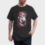 Unicorn With Christmas Hat, Tricou Barbati (Unisex)