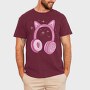 Kawaii Pink Headphones, Tricou Barbati (Unisex)
