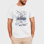 Monochrome Fisherman, Tricou Barbati (Unisex)