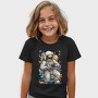 Astronaut Gamer In Cosmic Hues, Tricou Copii