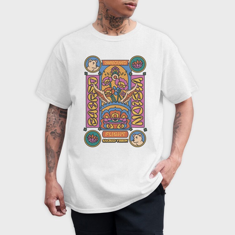 Sacred Vision Maximalism, Tricou Barbati (Unisex)