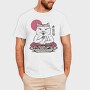 Cat Eating Sushi Sushi, Tricou Barbati (Unisex)