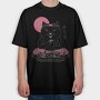 Cat Eating Sushi Sushi, Tricou Oversize Barbati (Unisex)