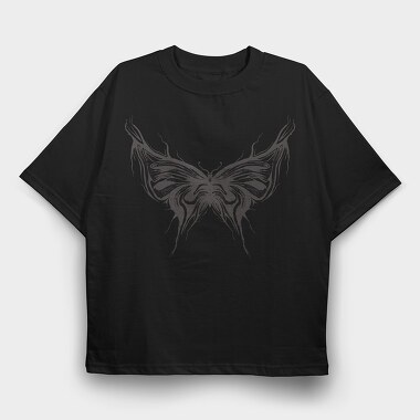 Grunge Butterfly Abstract Trash, Tricou Oversize Barbati (Unisex)