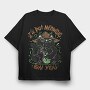 Witch Cat Halloween Magic, Tricou Oversize Barbati (Unisex)