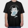 Cat Ghost, Tricou Oversize Barbati (Unisex)