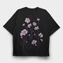 Flowers Watercolor Tote, Tricou Oversize Barbati (Unisex)