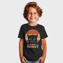 Cat Mommy Retro Sunset, Tricou Copii