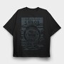 Sailor Serious Face Old Skilled Line Art, Tricou Oversize Barbati (Unisex)