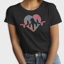 Cat Heartbeat Gradient, Tricou Femei
