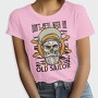 Sailor Skull Captain Illustration, Tricou Femei