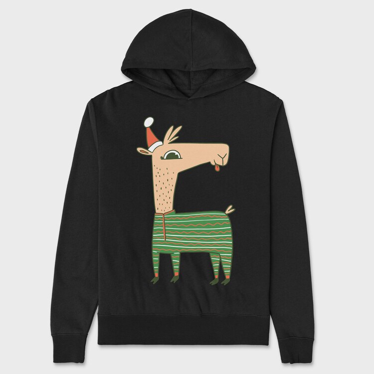 Hanorac Barbati (Unisex), Christmas Llama