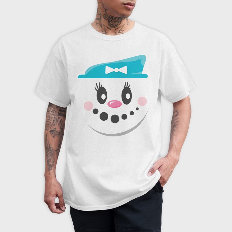 Snow Man Face 3, Tricou Barbati (Unisex)