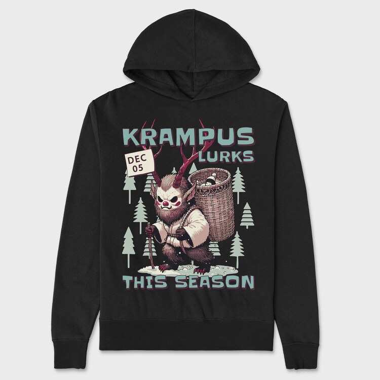 Trend Krampuslurks, Hanorac Oversize Barbati (Unisex)