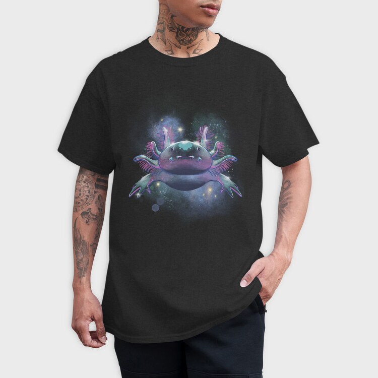 Cosmic Axolotl, Tricou Barbati (Unisex)