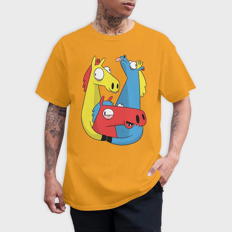 Crazy Horses, Tricou Barbati (Unisex)