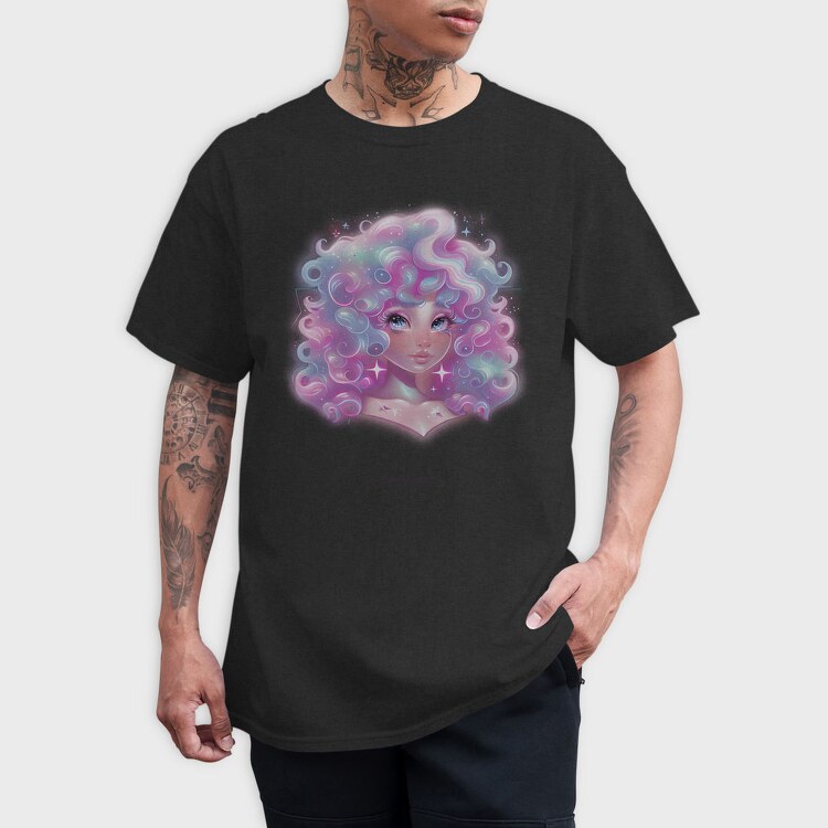 Cosmic Girl Portrait, Tricou Barbati (Unisex)