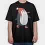 Penguin Skate Fest, Tricou Oversize Barbati (Unisex)