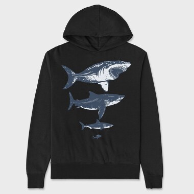 Hanorac Barbati (Unisex), Megalodon Sizes