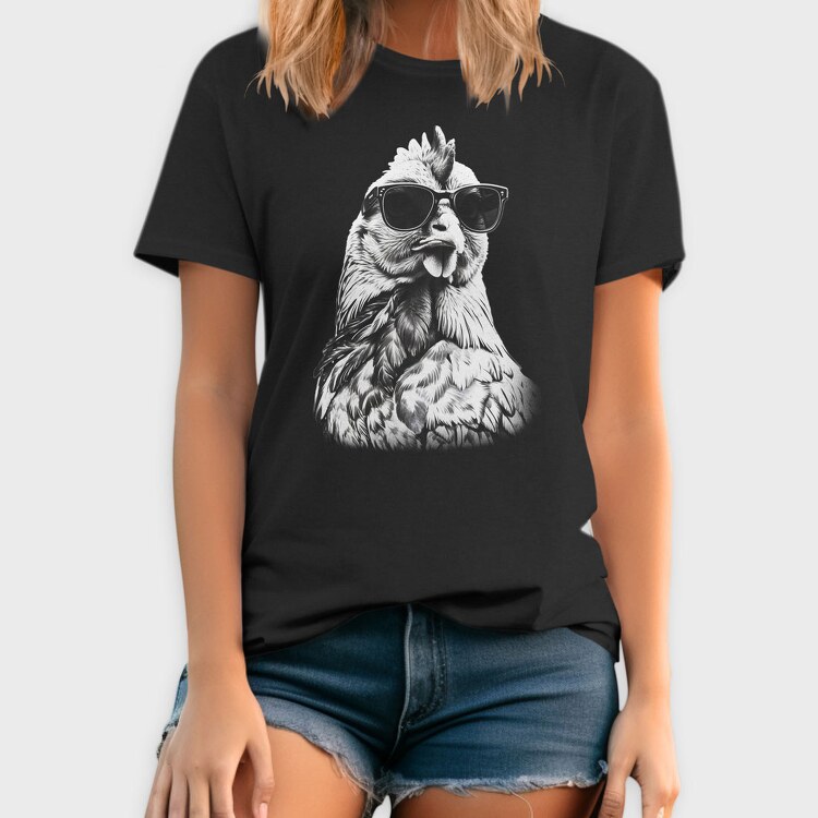 Chicken Monochrome Sunglases, Tricou Barbati (Unisex)