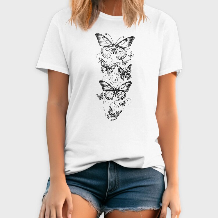 Butterflies Flying, Tricou Barbati (Unisex)