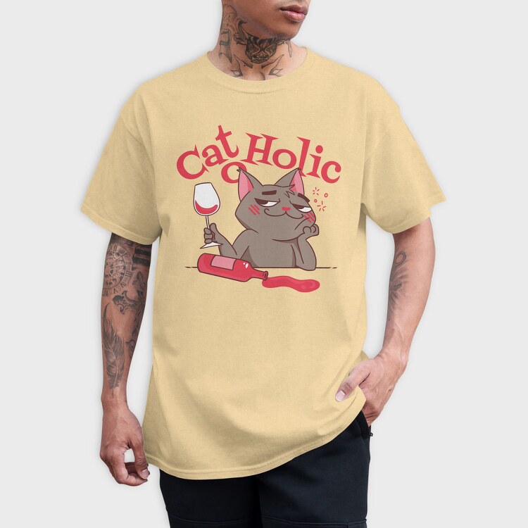 Cat O Holic, Tricou Barbati (Unisex)